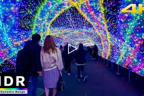 4K HDR // Japan's Best Illuminations near Tokyo after New Year - 2 hours