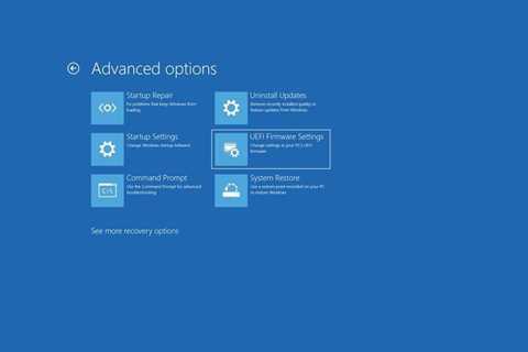 Notes On How To Restore The Bios Of The Access System