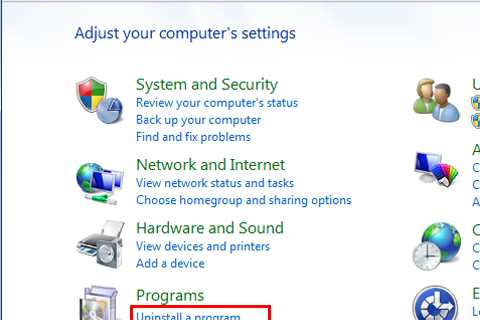 Troubleshooting And Troubleshooting Uninstalling A Program In Windows 7