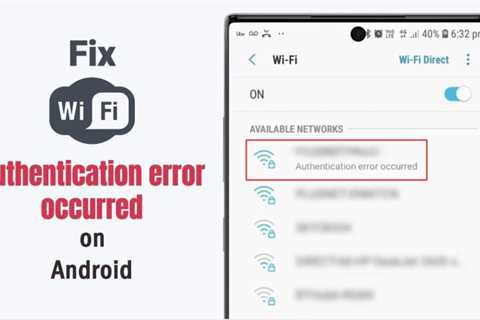 How To Fix Msn Droid Authentication Error