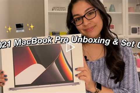 2021 MacBook Pro 14 Inch Unboxing & Set Up (Space Gray)