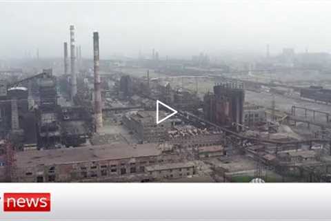 Ukraine War: Drone video shows under-siege Mariupol steel plant