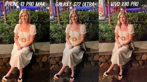 iPhone 13 Pro Max vs Galaxy S22 Ultra vs Vivo X80 Pro Night Camera Test Comparison