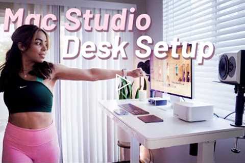 my Mac Studio & Studio Display Desk Setup | aesthetic + functional