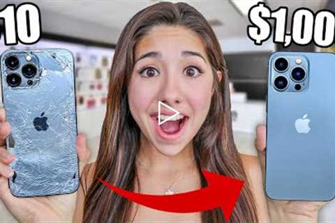 Fixing The Most Destroyed iPhones & Selling Them!