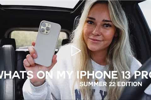 WHATS ON MY IPHONE 13 PRO SUMMER 2022 & how I edit my Instagram feed currently