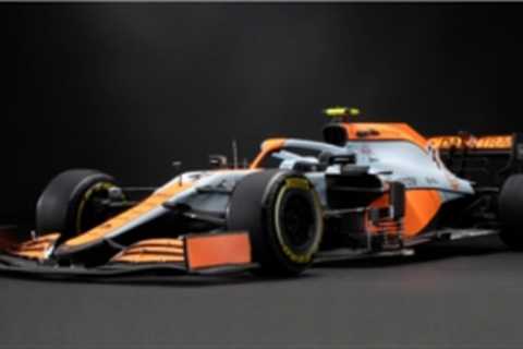  Lando Norris’ 2021 McLaren MCL35M Driven to 3rd Place at Monaco Recreated in 1:8 scale (24 inches..