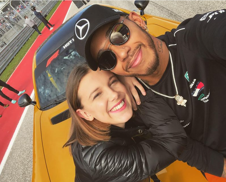 Stranger Things Star Millie Bobby Brown Recalls ‘Very Terrifying’ Experience With Lewis Hamilton in America