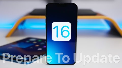 iOS 16 Beta - Prepare To Update