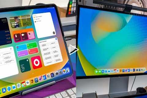 iPadOS 16 Stage Manager with Studio Display!