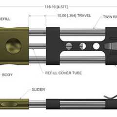 Ko-Axis Rail Pen – Titanium Version