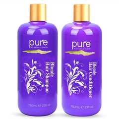 Shampoo and Conditioner Set for Blonde Hair. Mild, Moisture Renewal, Shampoo Set for Girls & Males. Paraben & Sulfate Free. for $19