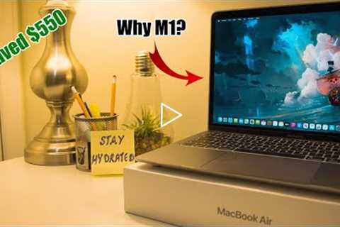 Apple M1 MacBook Air (space grey) Unboxing in 2022 I Cool Case