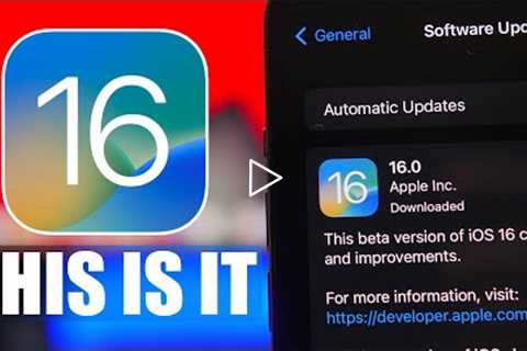 iOS 16 - Ready For Release !