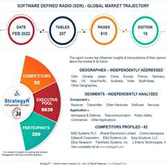 New Study from StrategyR Highlights a $33.2 Billion Global Market for Software Defined Radio (SDR)..