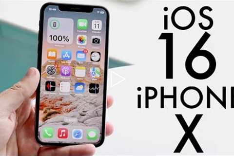 iOS 16 OFFICIAL On iPhone X! (Review)