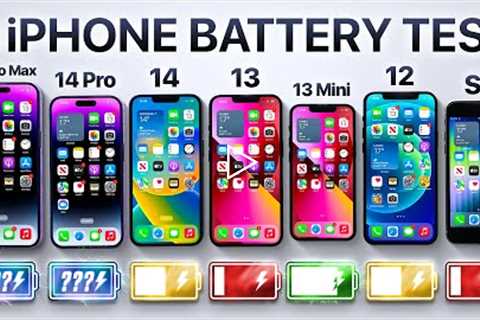 iPhone 14 Pro Max vs 14 Pro / 14 / 13 / 13 mini / 12 / SE Battery Test!