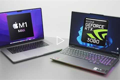 Can the M1 Max MacBook BEAT an RTX 3080 Laptop?