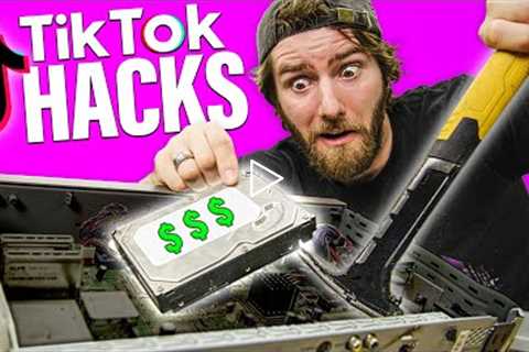 Trying TikTok Computer Hacks...