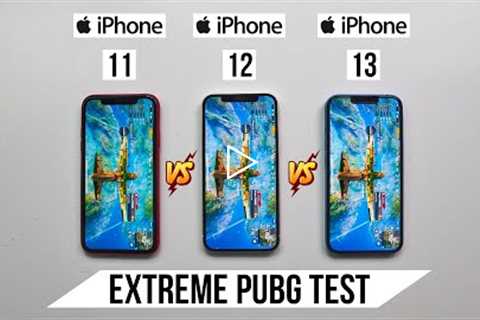 iPhone 11 vs 12 vs 13 Extreme Pubg Test, Heating and Battery Test | 😱