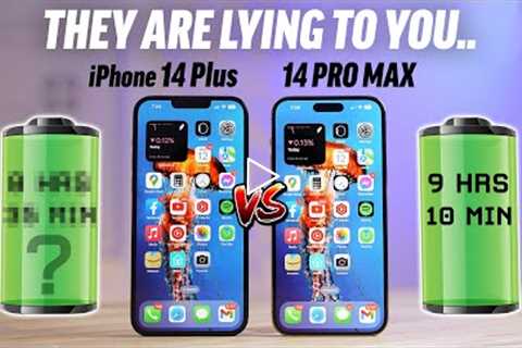 iPhone 14 Plus vs 14 Pro Max REAL-WORLD Battery Life Test!