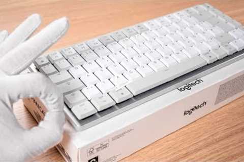 Logitech MX Mechanical Mini for Mac Unboxing Pale Gray ASMR