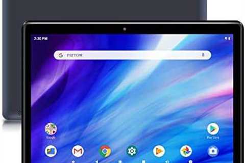 Android Tablet Pritom 10.1” Android 10 Tablet, 2GB RAM, 32GB ROM, Quad Core Processor, HD IPS..