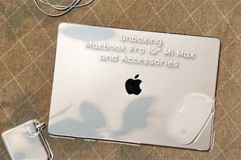 Macbook Pro 16 M1 Max 1TB | Accessories | Unboxing #vlog #apple #macbookpro #laptop