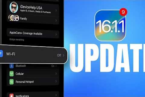 iOS 16.1.1 Released To EVERYONE - Why You SHOULD Update!