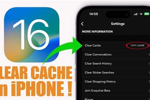 How To Clear iPhone CACHE - iOS 16 !