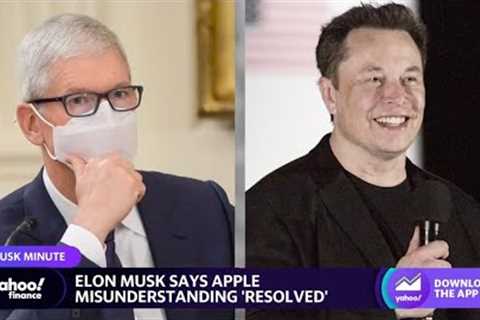 Elon Musk meets with Apple’s Tim Cook, says misunderstanding is ''''resolved''''