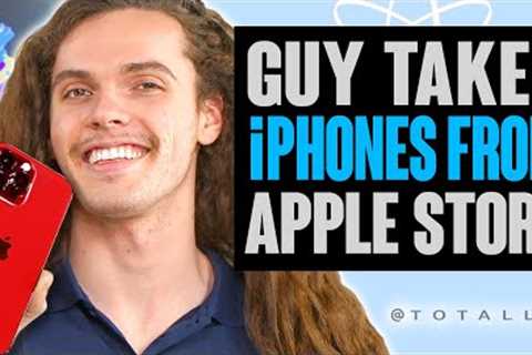 FAKE Employee STEALS iPHONES from Apple Store. Does he Get Caught?