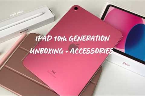 Aesthetic ✨ Unboxing Ipad 10th Generation 2022 + apple pencil + accessories + review | Kristine Arce