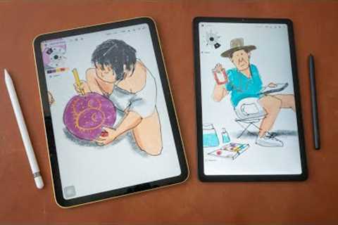 iPad 10 vs Tab S6 Lite (2022) for artists and drawing