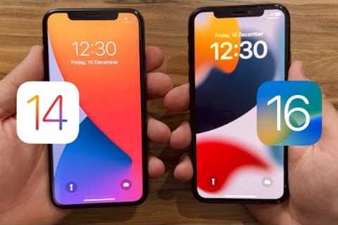 iOS 14 vs iOS 16 on iPhone X