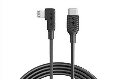 Anker USB-C to 90 Diploma Lightning Cable (6 ft) for $21