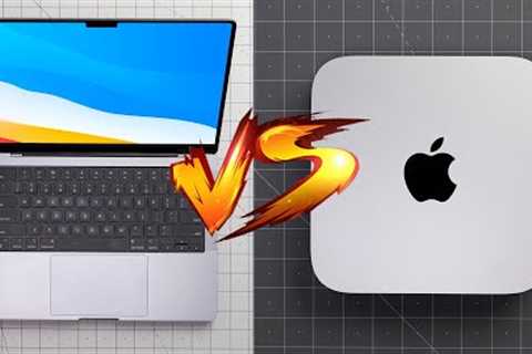 M1 MacBook Pro 14 VS M1 Mac Mini!  SHOCKING Desktop Comparison?!