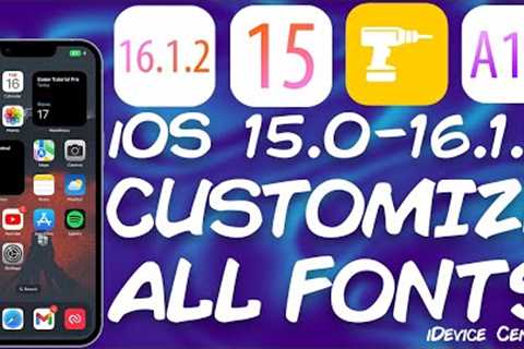 iOS 15.0 - 16.1.2 JAILBREAK News: App RELEASED For Changing All iOS Fonts / Custom Font, ALL Devices