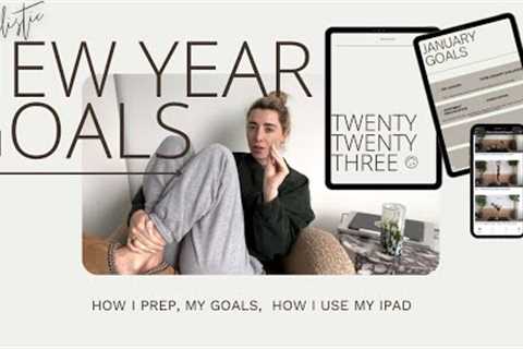 How I Plan New Years Goals Realistically w/ my iPad apps! | Daily Vlog