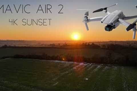 Mavic Air 2 - 4K Sunset Aerial Photography (Desborough)