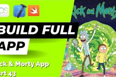 Build FULL iOS App in Swift: Part 43 (Rick & Morty | 2023) – Search Option Bottom Sheet