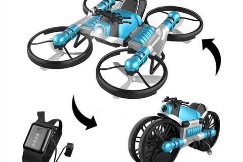 TopSpeedDrones | 2 in 1 Foldable Multifunction Quadcopter with Headless Mode for $119