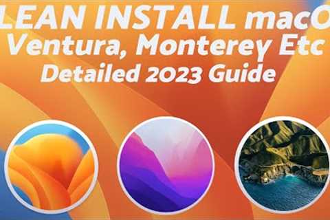 How to Fresh or CLEAN Install macOS (Ventura, Monterey, Big Sur, Catalina Etc) From USB (2023 Guide)