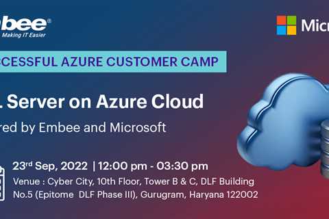 Azure Customer Camp Success Highlights: SQL Server on Azure Cloud Introduction to Demo Powered by..