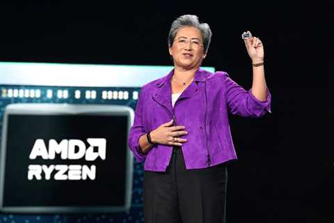 AMD reports Q4 revenue up 16% YoY to $5.6B, vs. $5.5B est., net income down 98% YoY to $21M, and..