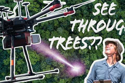 How a LiDAR Drone Maps the Bare Earth through trees!