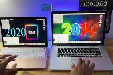 2020 Macbook air 13 m1 vs 2014 Macbook Pro  15 i7 performance Comparison