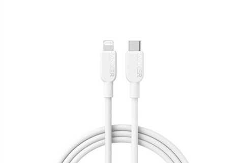 Anker 310 USB-C to Lightning Cable 6ft / White for $21