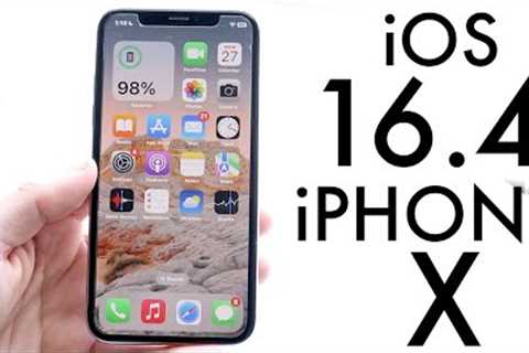 iOS 16.4 On iPhone X! (Review)