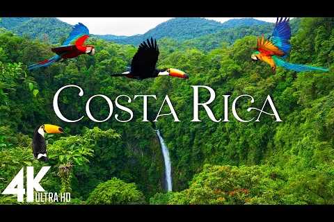 FLYING OVER COSTA RICA (4K Video UHD) - Scenic Relaxation Film With Inspiring Music